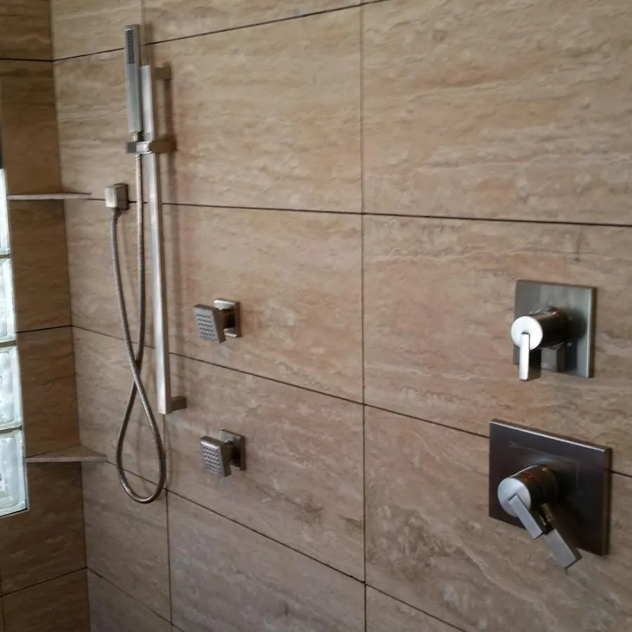 Shower fixture installation for Water Heater Replacement in Sherman